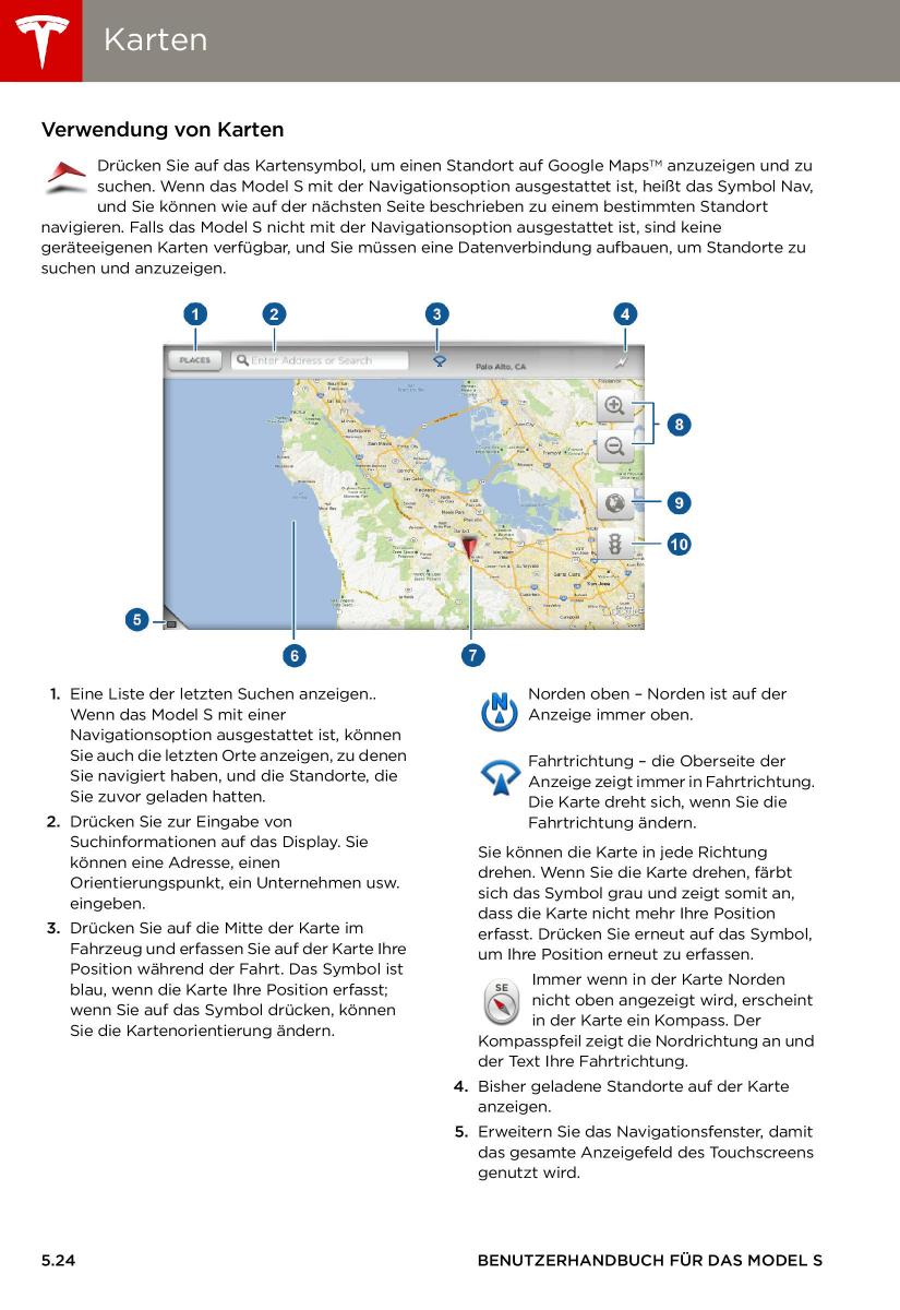 Tesla S Handbuch / page 92