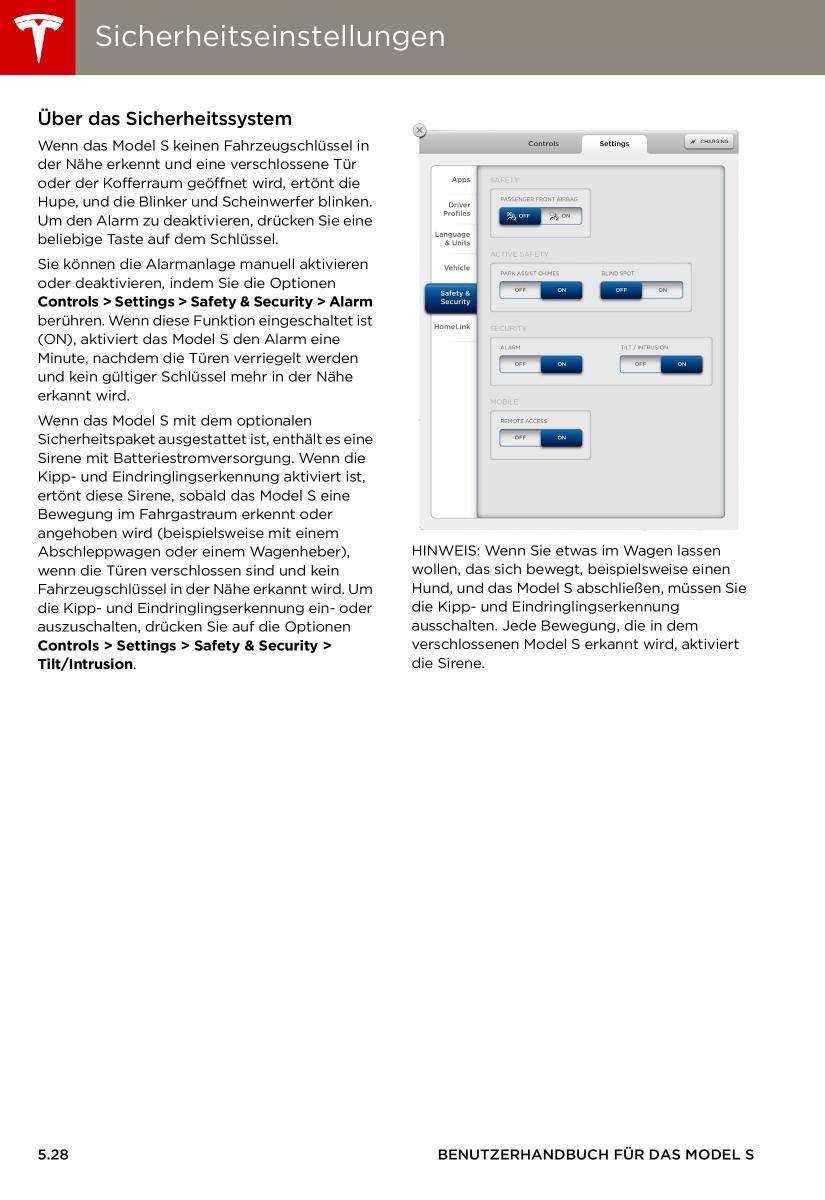 Tesla S Handbuch / page 96