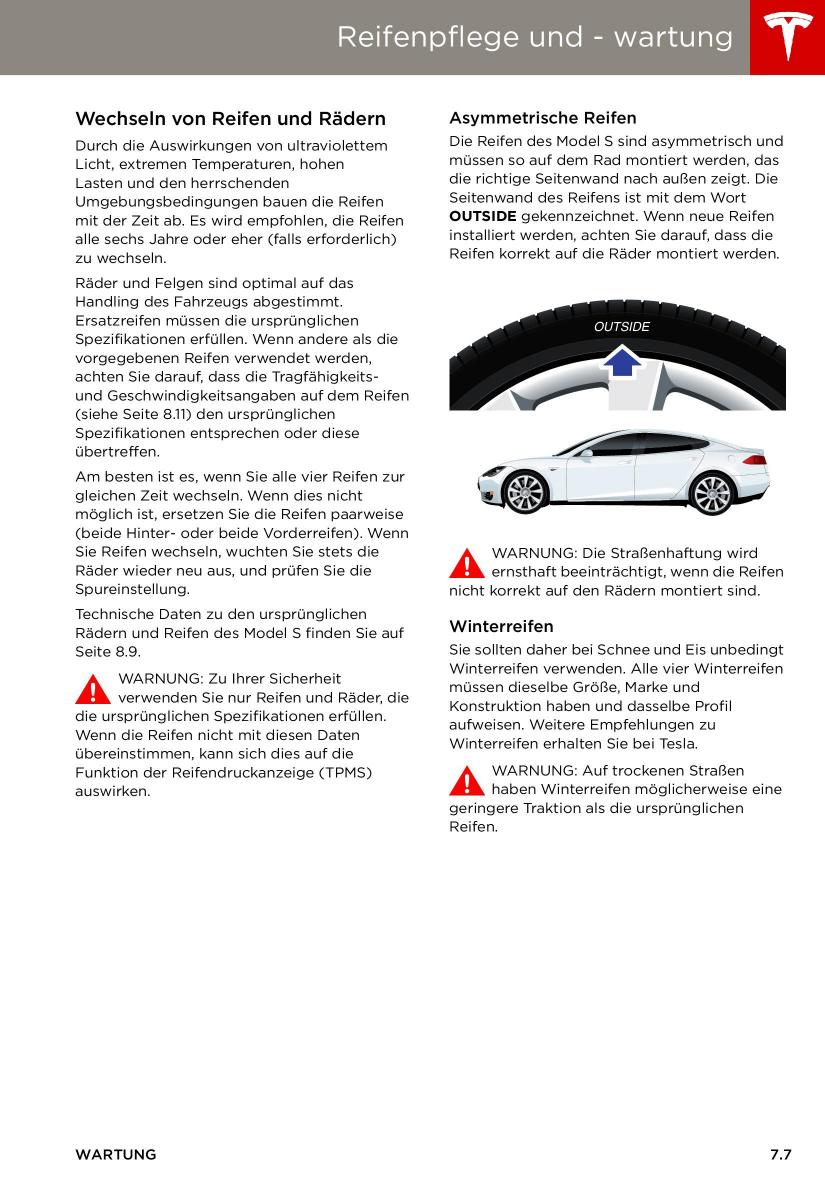 Tesla S Handbuch / page 117