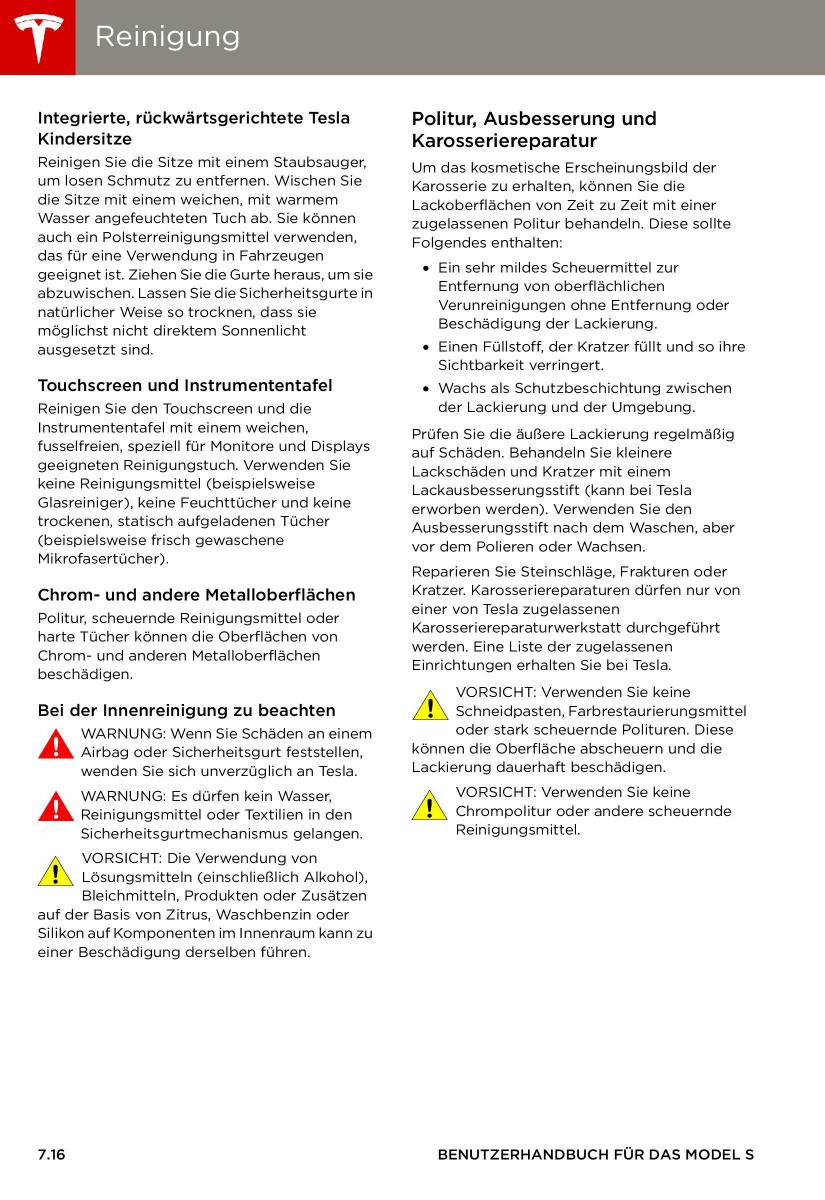 Tesla S Handbuch / page 126