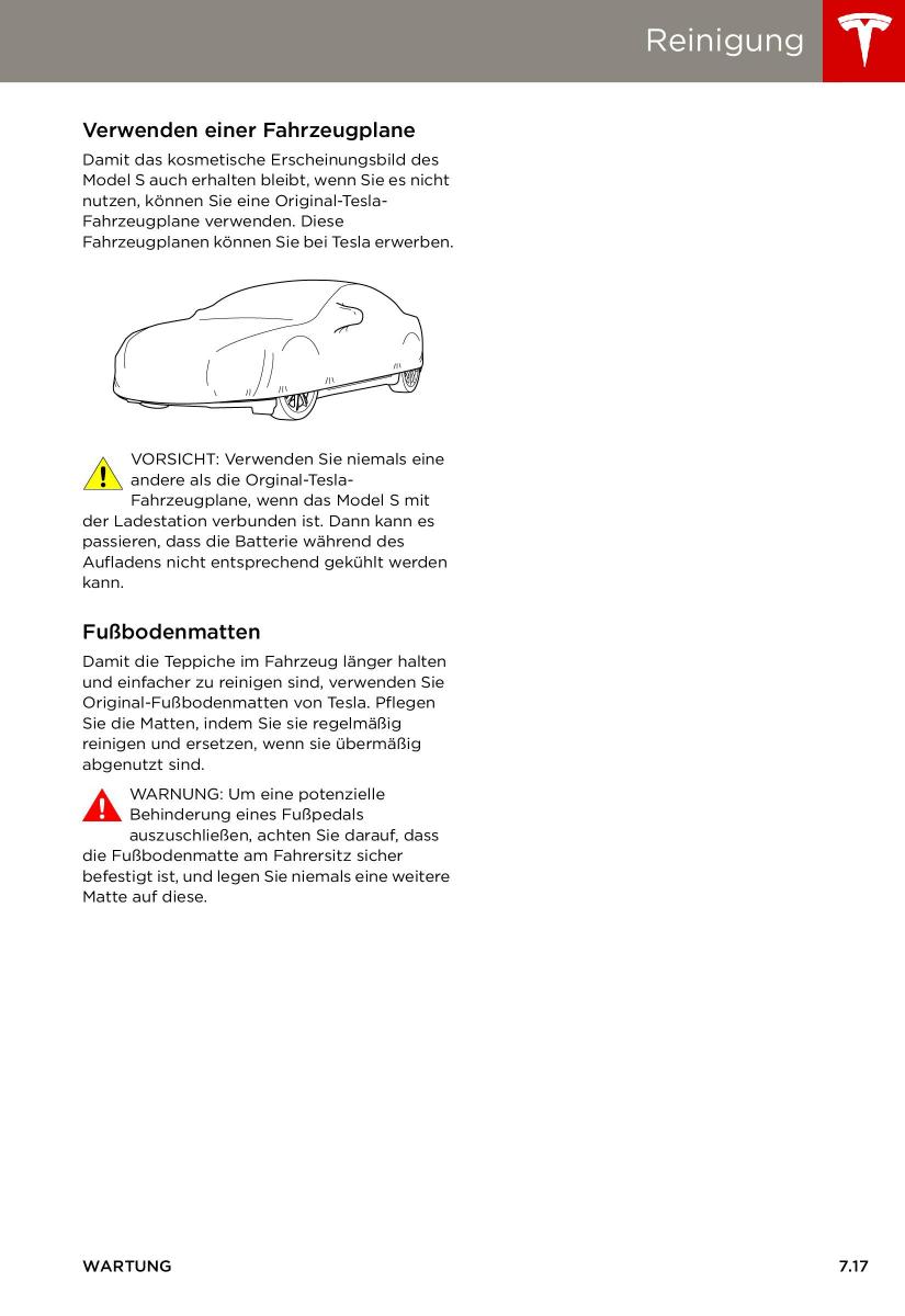 Tesla S Handbuch / page 127