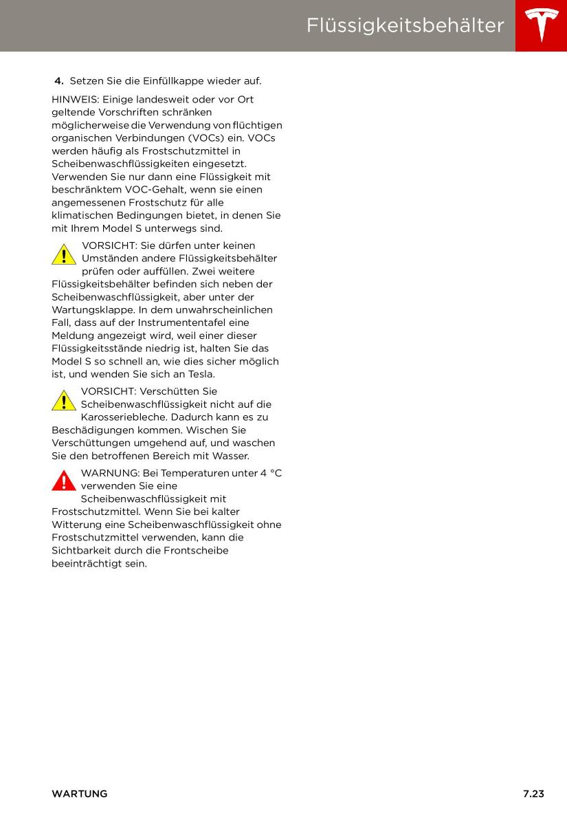 Tesla S Handbuch / page 133