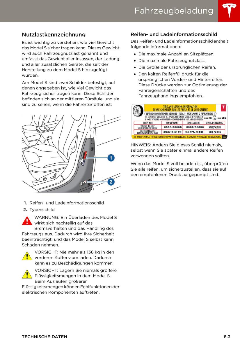 Tesla S Handbuch / page 145