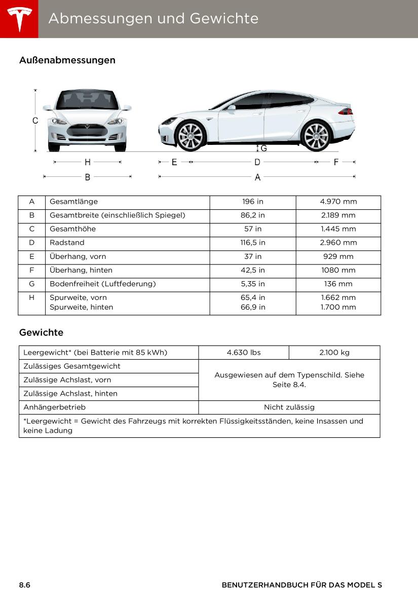 Tesla S Handbuch / page 148