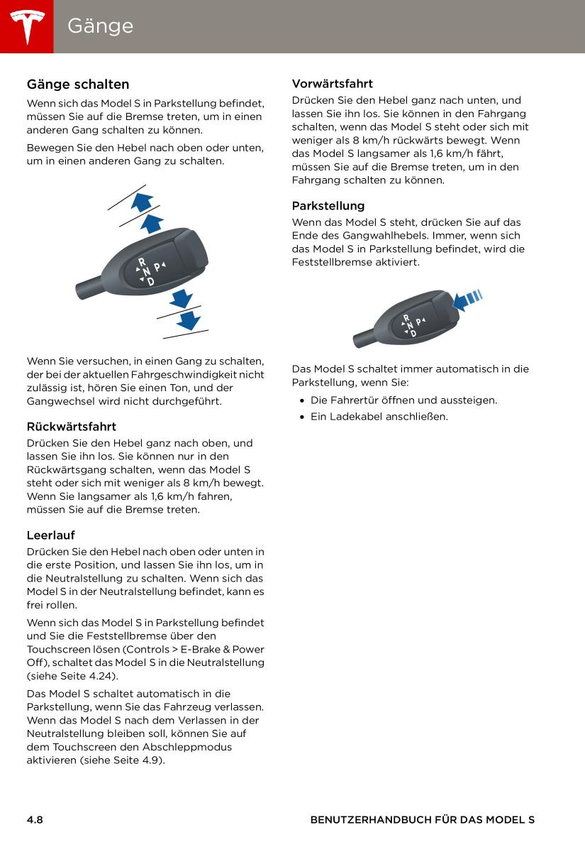 Tesla S Handbuch / page 48