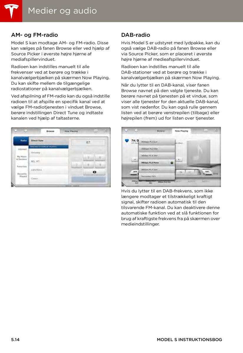 Tesla S Bilens instruktionsbog / page 80