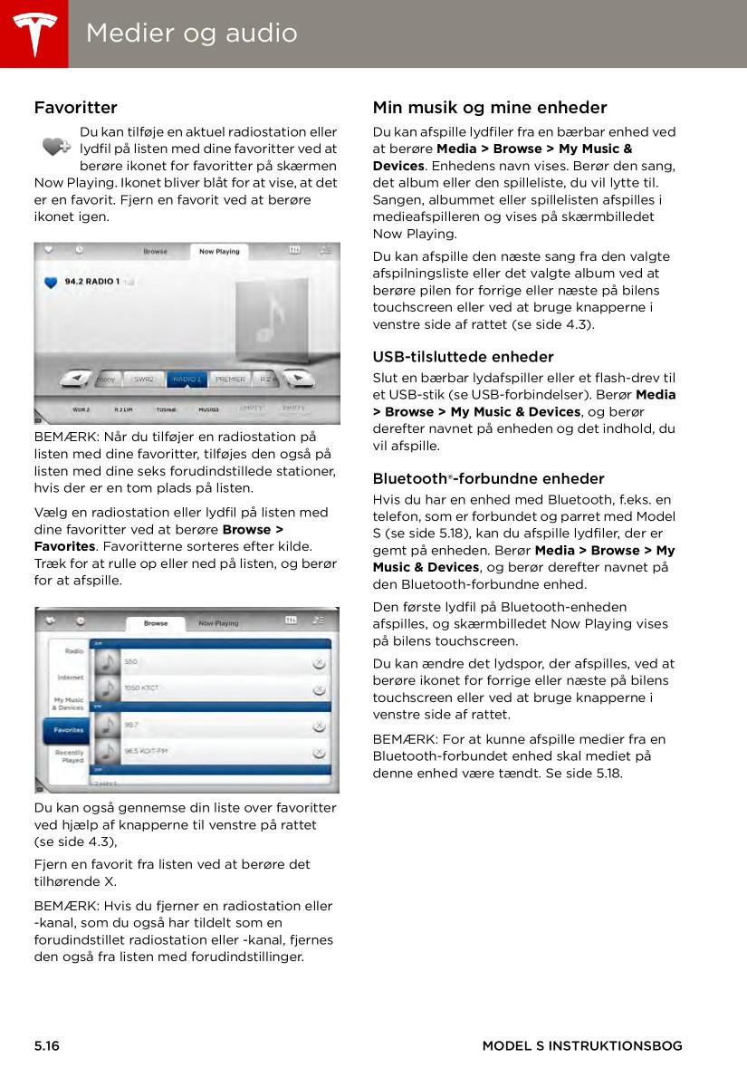 Tesla S Bilens instruktionsbog / page 82