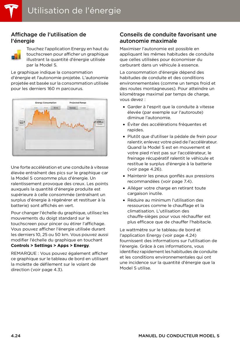 Tesla S manuel du proprietaire / page 70