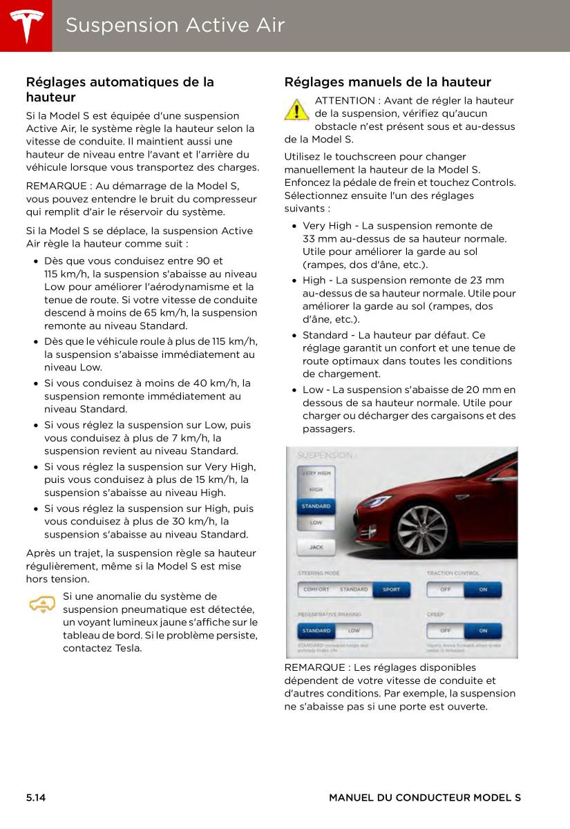 Tesla S manuel du proprietaire / page 92