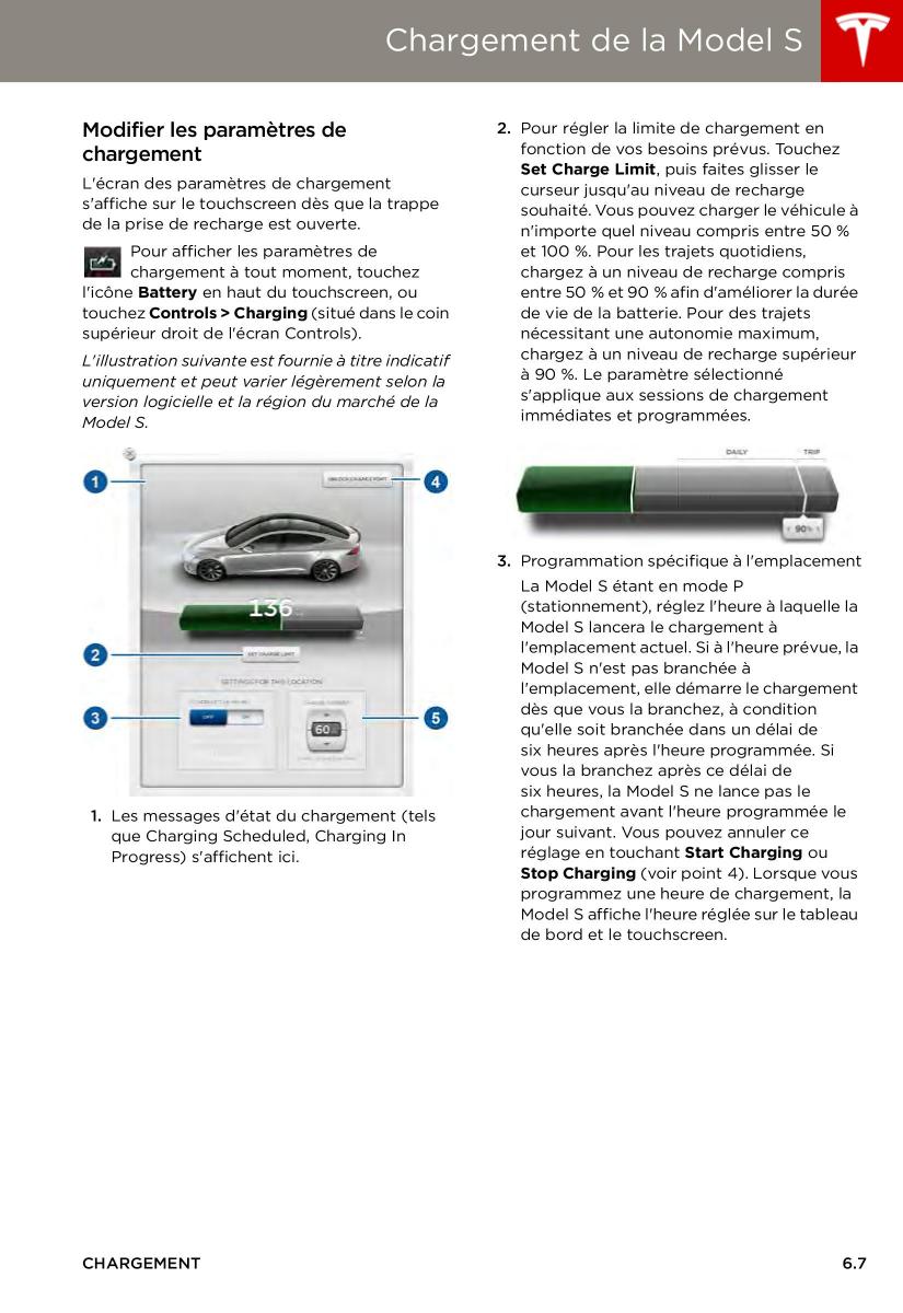 Tesla S manuel du proprietaire / page 119