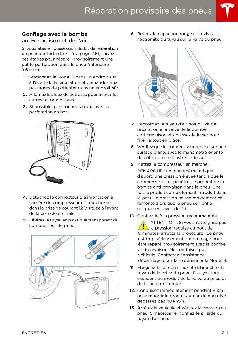 Tesla S manuel du proprietaire / page 133