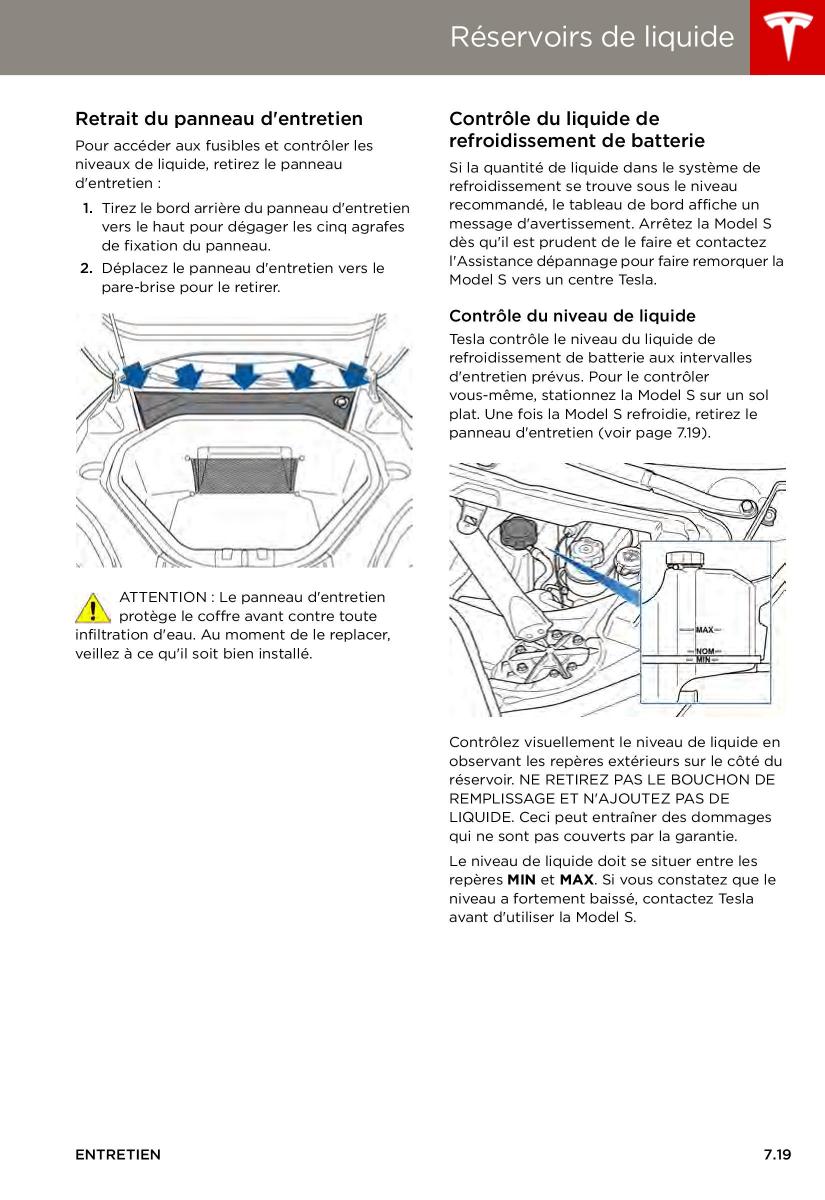 Tesla S manuel du proprietaire / page 141