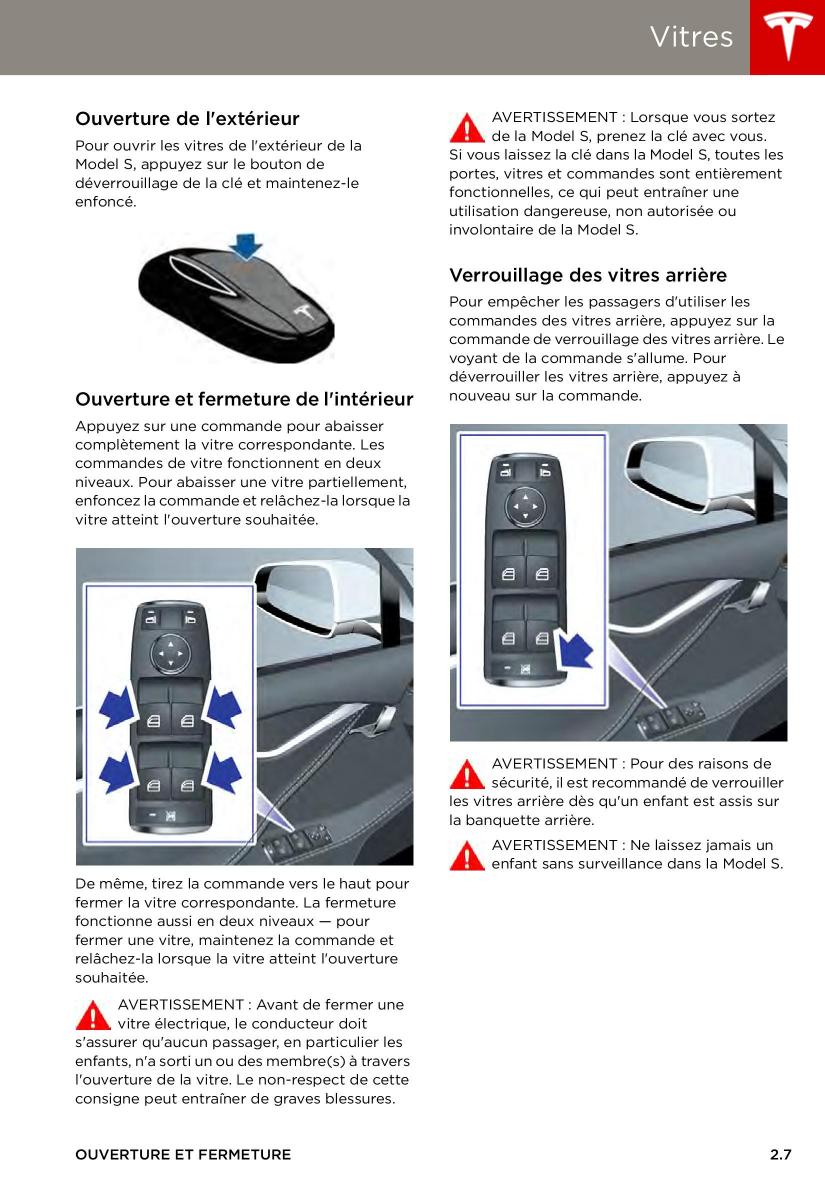 Tesla S manuel du proprietaire / page 15