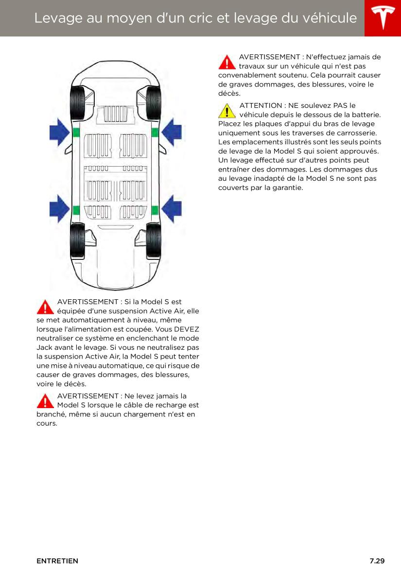Tesla S manuel du proprietaire / page 151