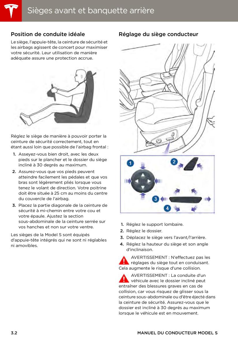 Tesla S manuel du proprietaire / page 26