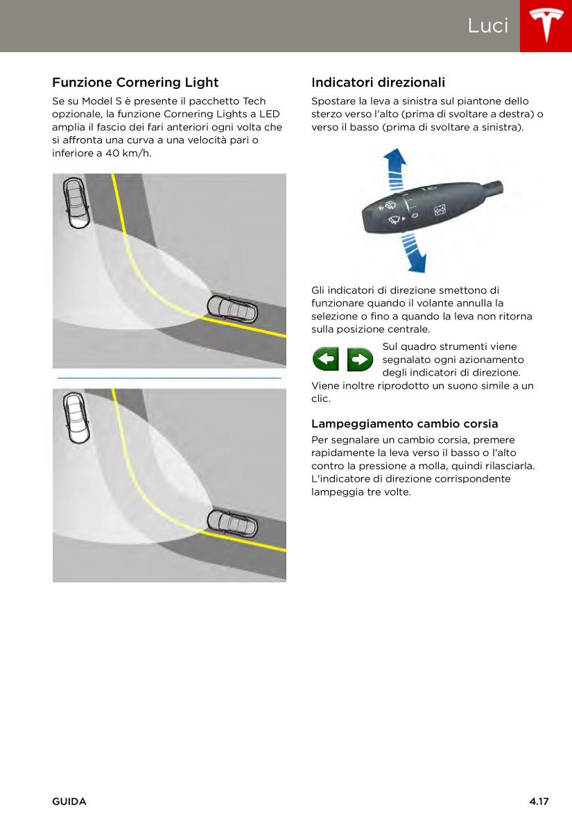 Tesla S manuale del proprietario / page 61