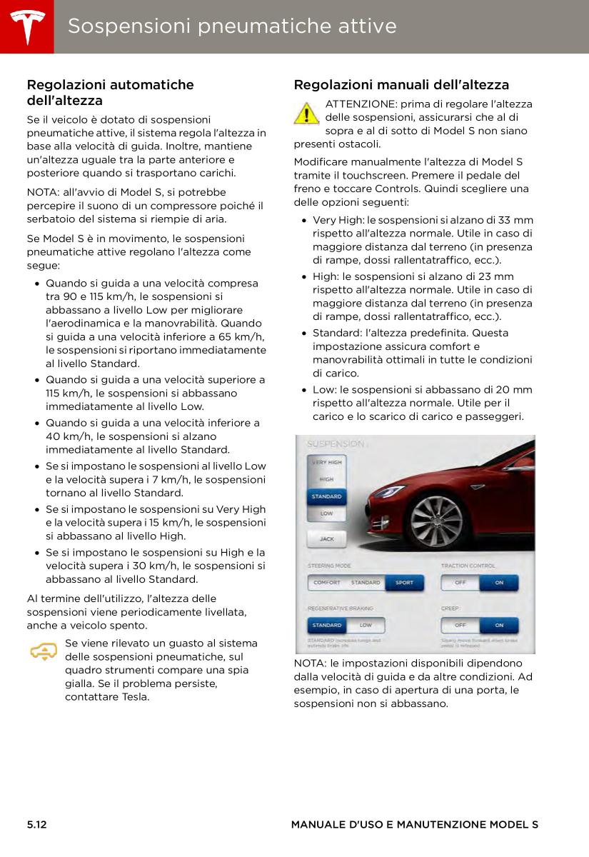 Tesla S manuale del proprietario / page 88