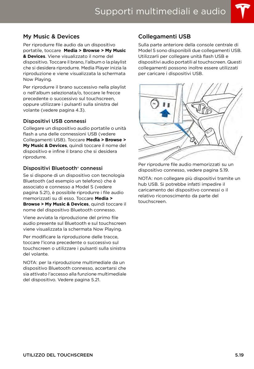 Tesla S manuale del proprietario / page 95