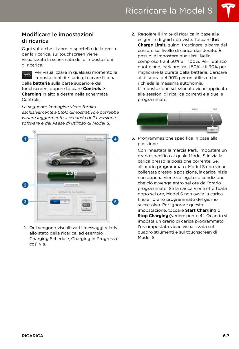 Tesla S manuale del proprietario / page 113