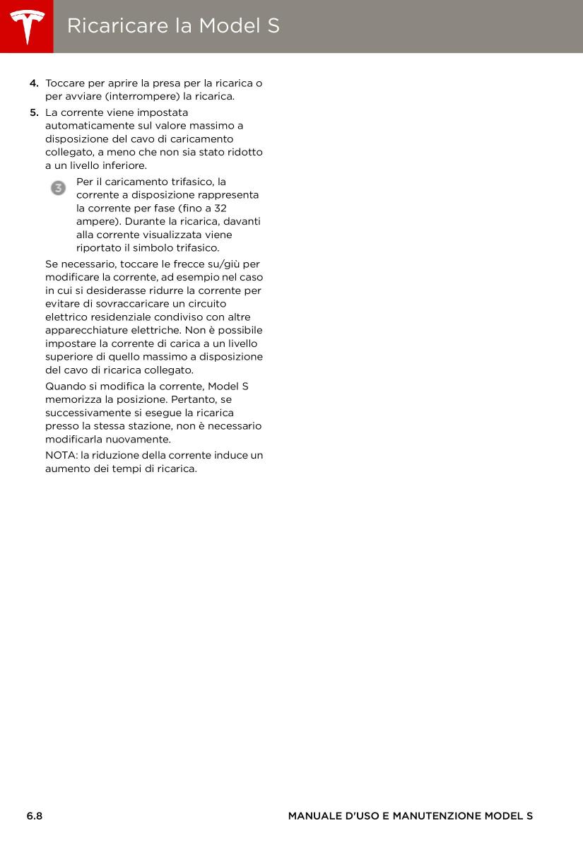 Tesla S manuale del proprietario / page 114