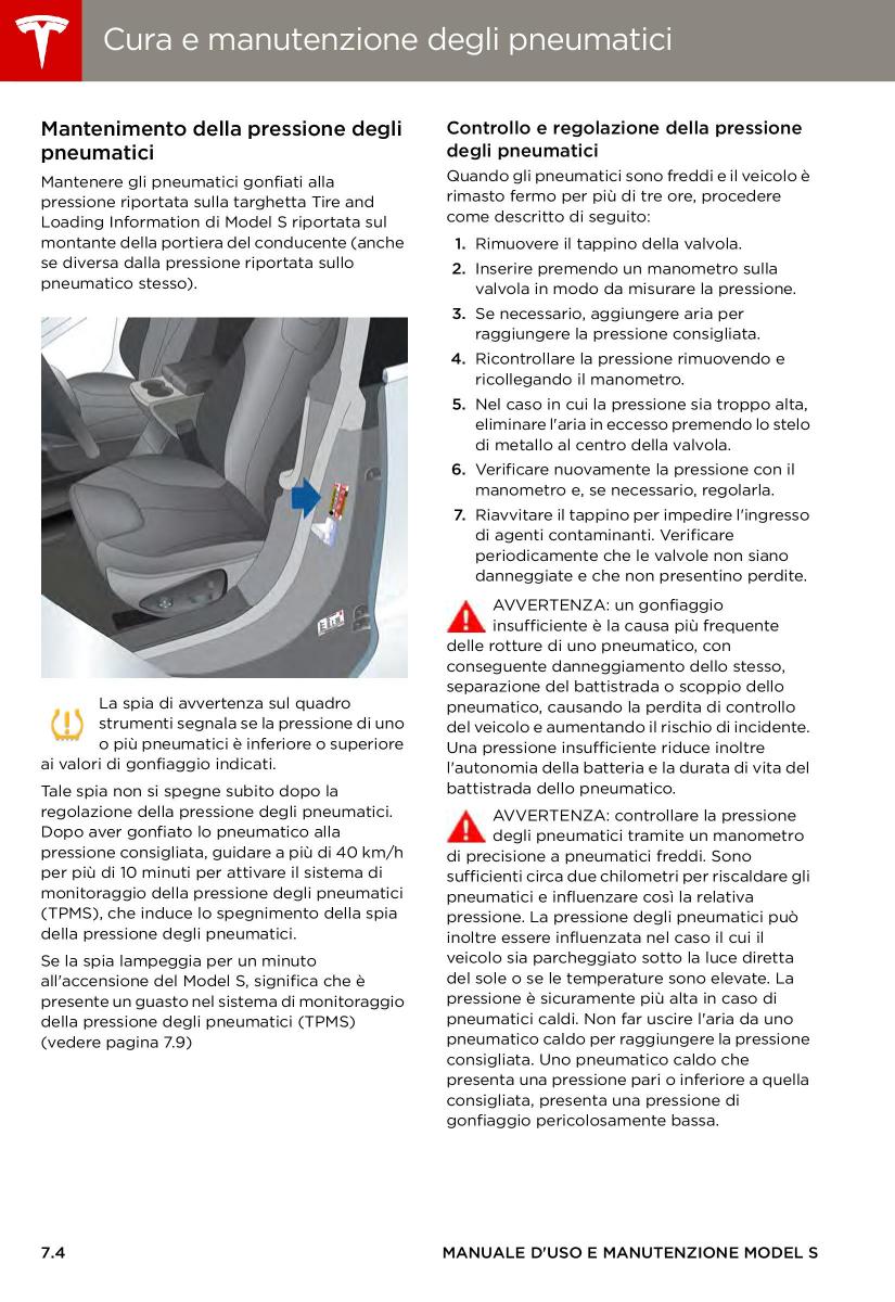 Tesla S manuale del proprietario / page 120