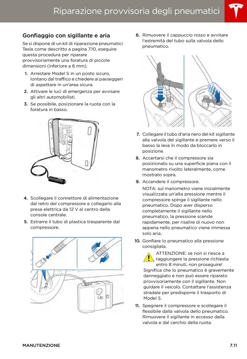 Tesla S manuale del proprietario / page 127