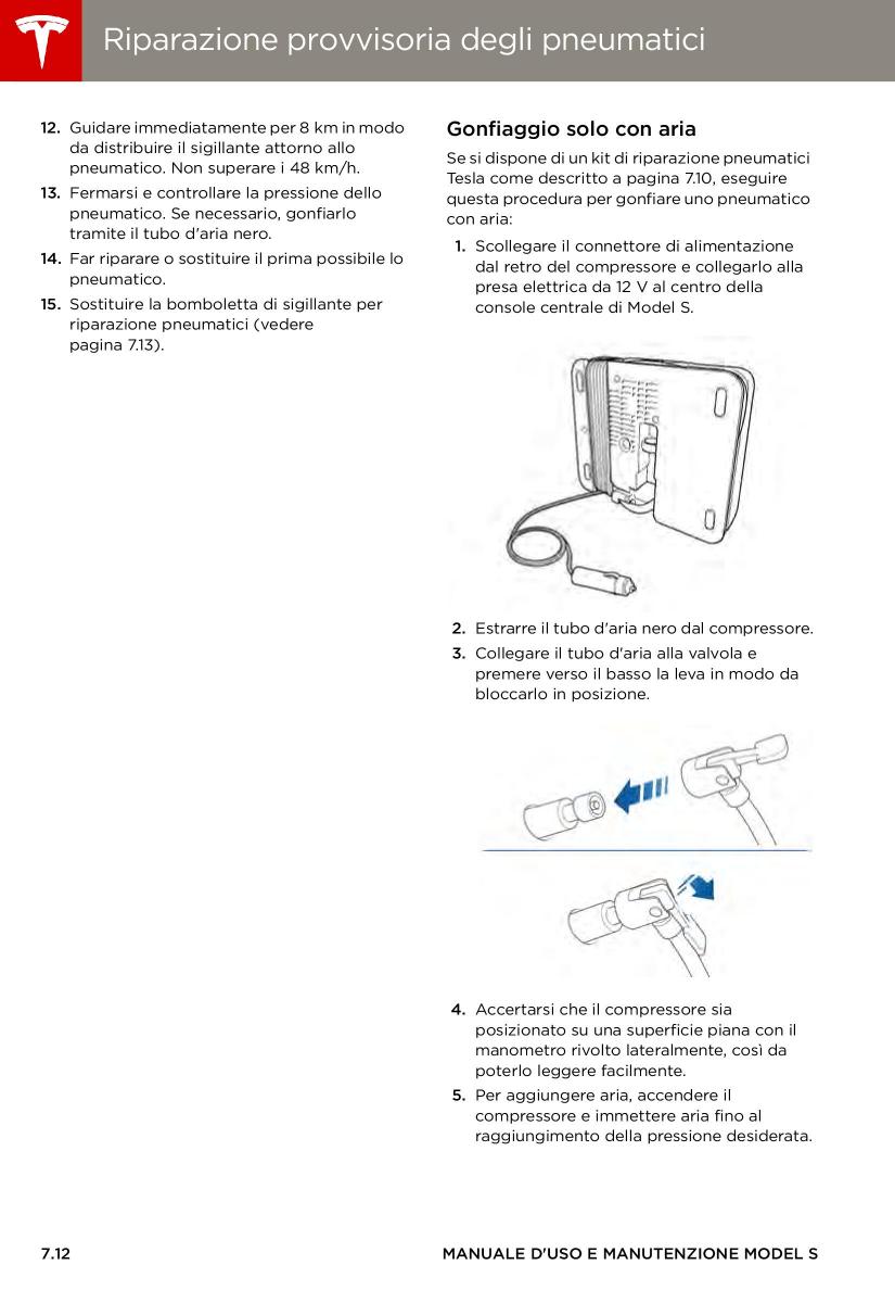 Tesla S manuale del proprietario / page 128