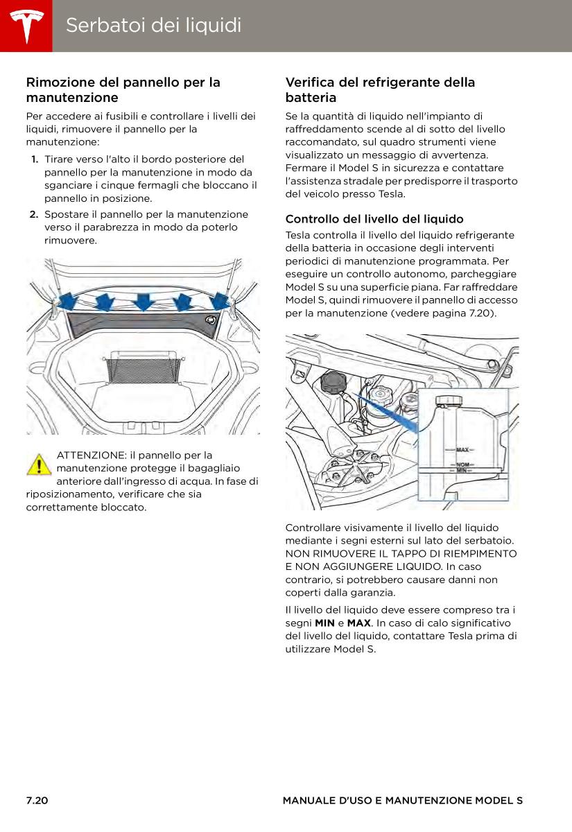 Tesla S manuale del proprietario / page 136