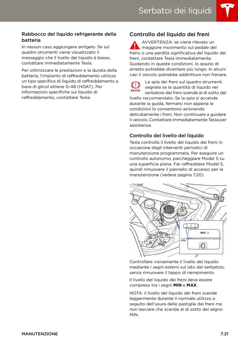 Tesla S manuale del proprietario / page 137