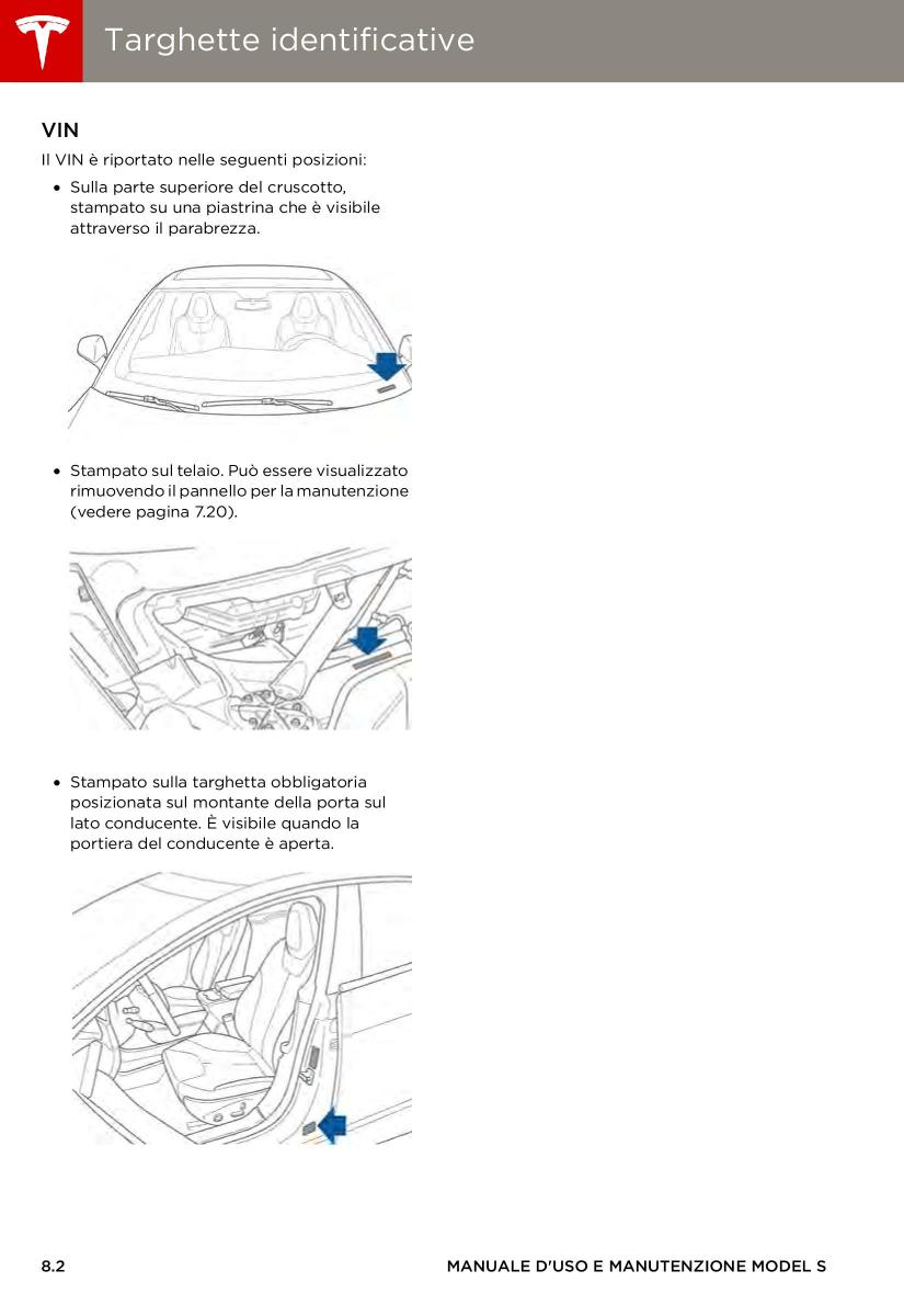 Tesla S manuale del proprietario / page 148