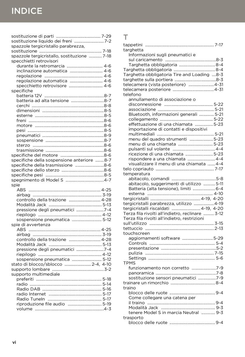 Tesla S manuale del proprietario / page 172