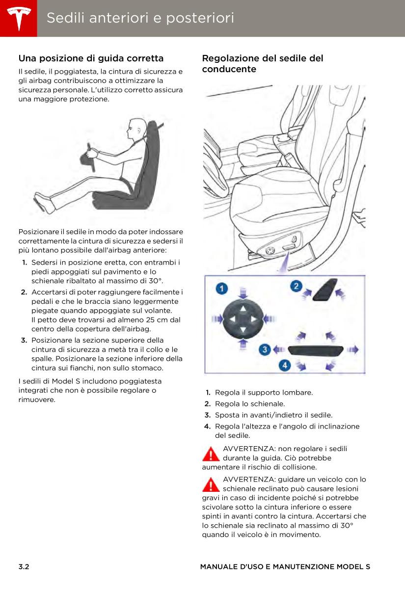 Tesla S manuale del proprietario / page 26