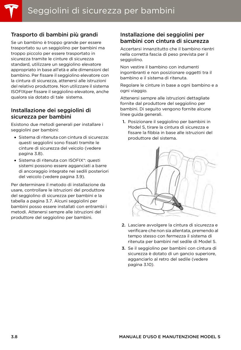 Tesla S manuale del proprietario / page 32