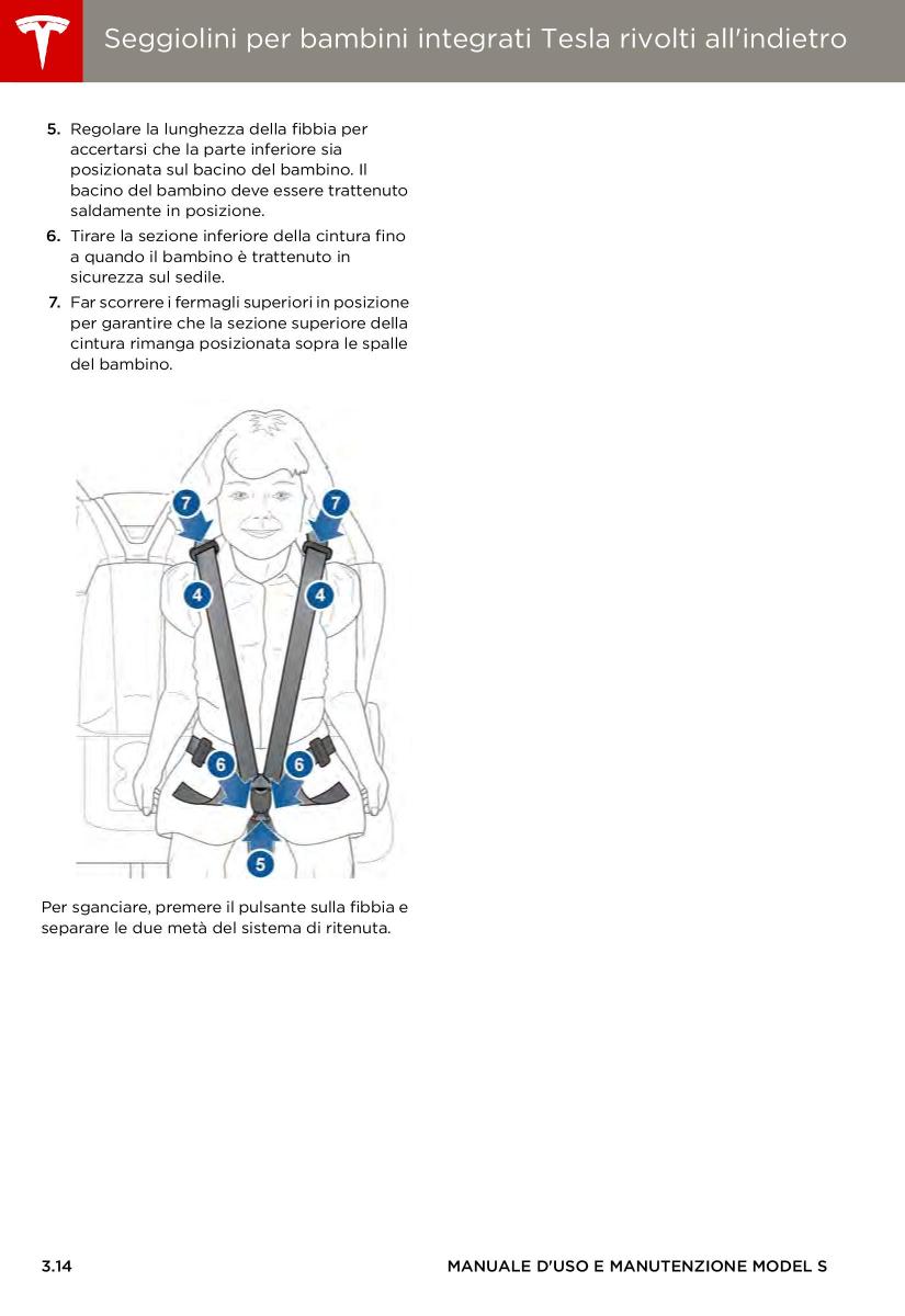 Tesla S manuale del proprietario / page 38