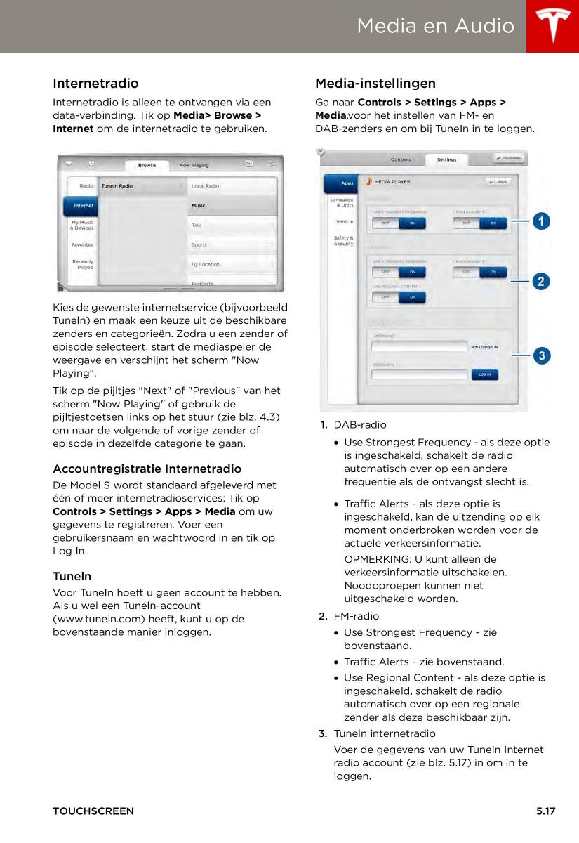 Tesla S handleiding / page 87