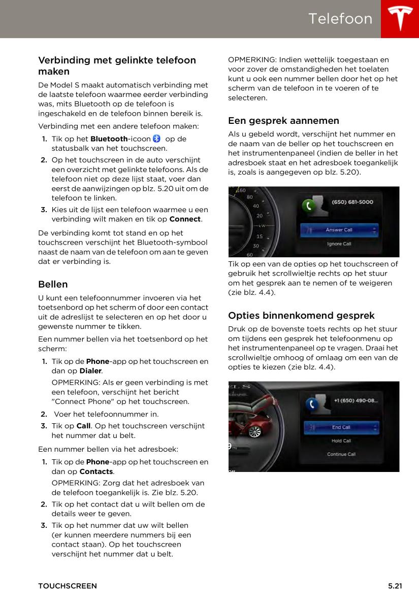 Tesla S handleiding / page 91