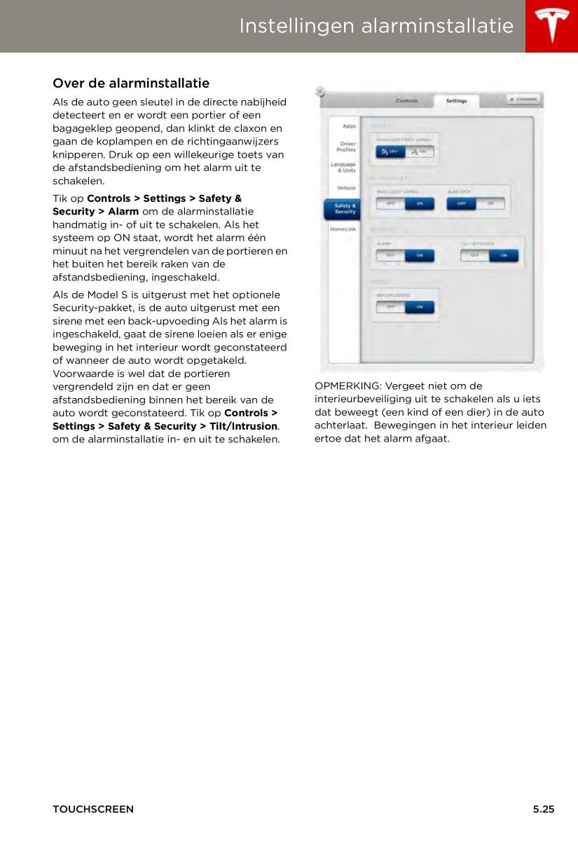 Tesla S handleiding / page 95