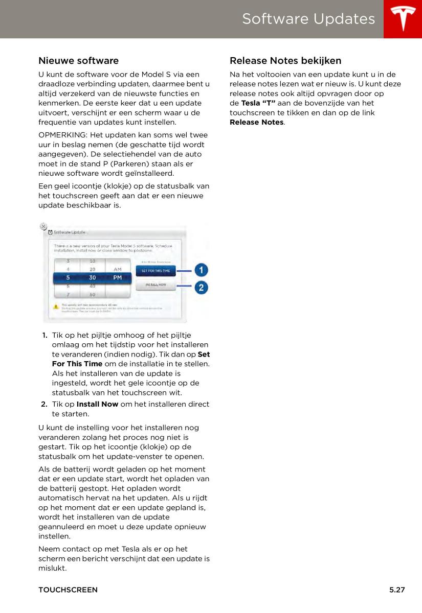 Tesla S handleiding / page 97
