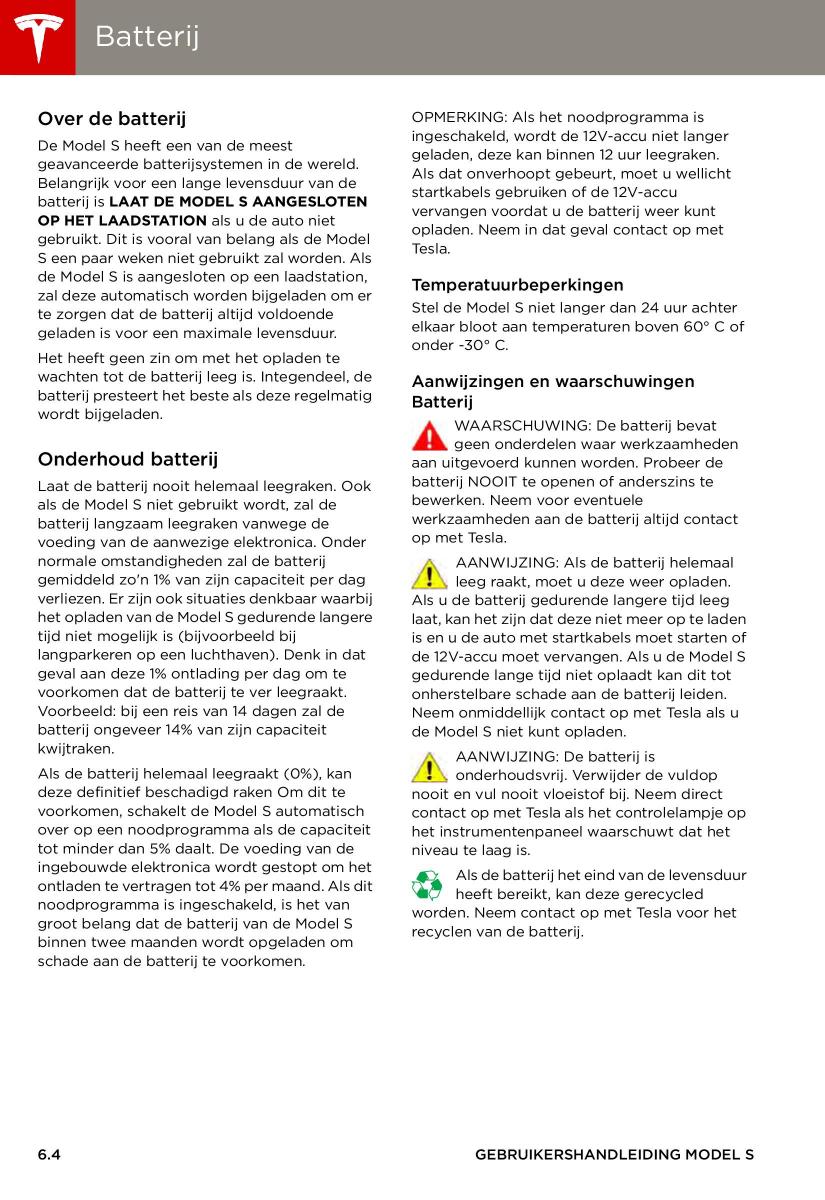 Tesla S handleiding / page 102