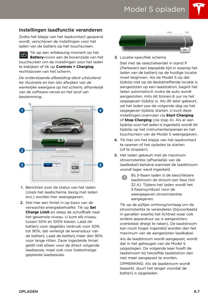 Tesla S handleiding / page 105