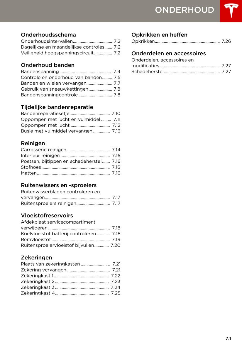 Tesla S handleiding / page 107