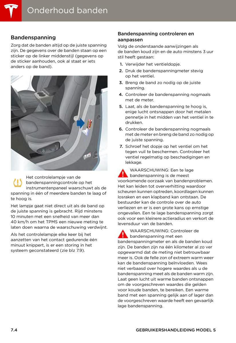 Tesla S handleiding / page 110