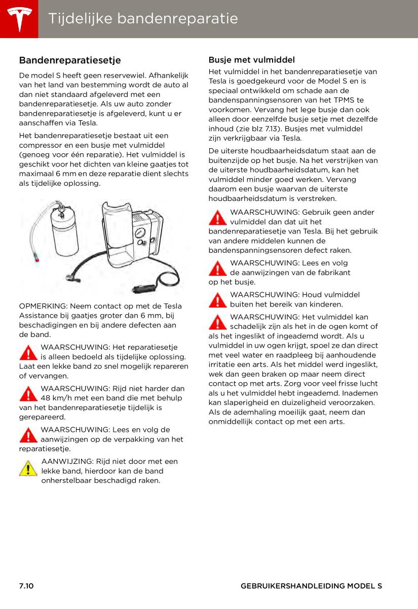 Tesla S handleiding / page 116