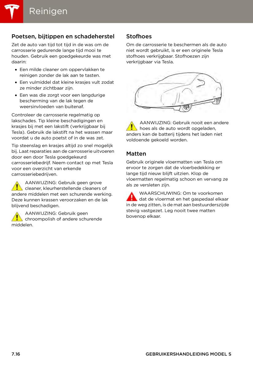 Tesla S handleiding / page 122