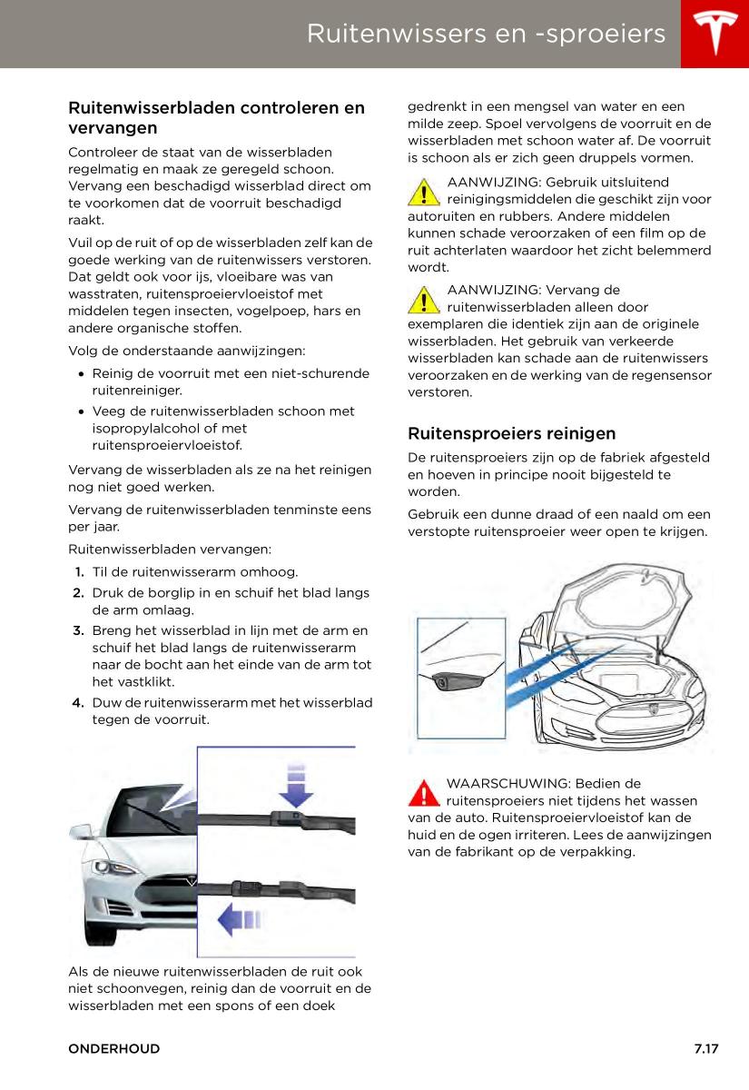 Tesla S handleiding / page 123