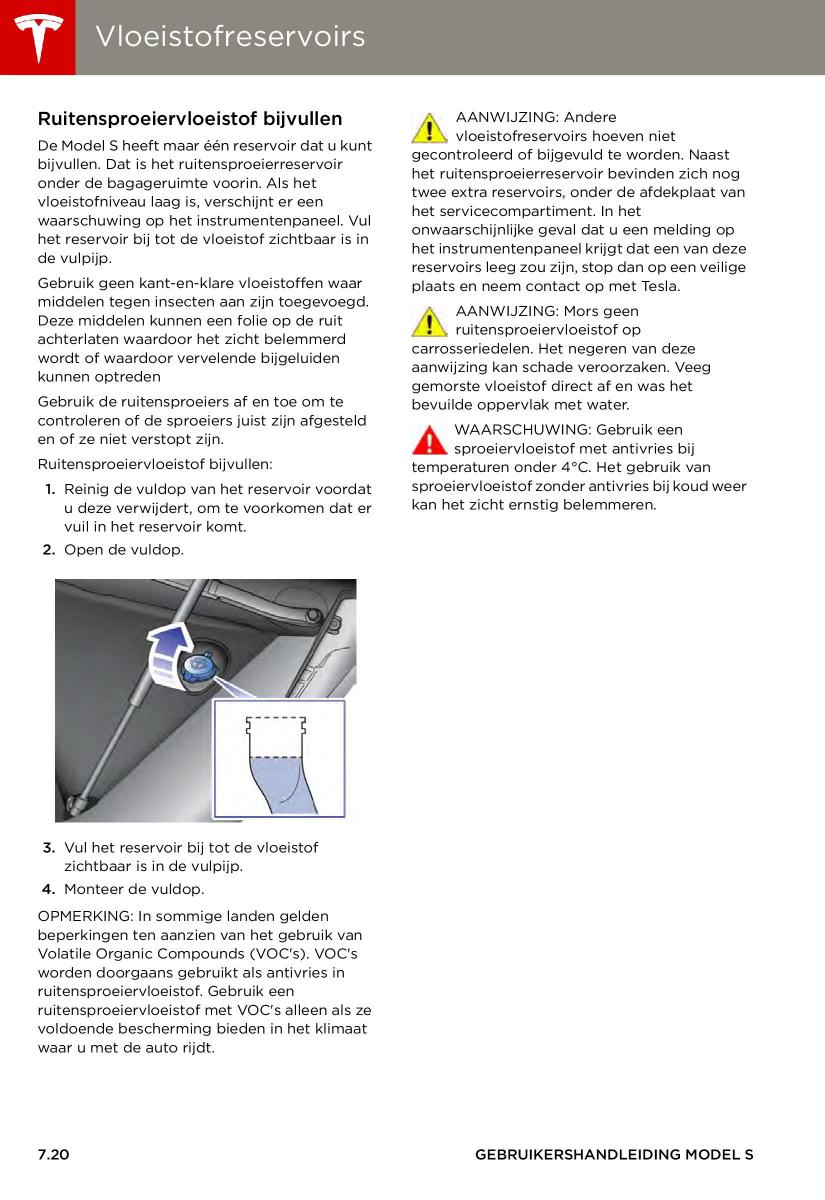 Tesla S handleiding / page 126