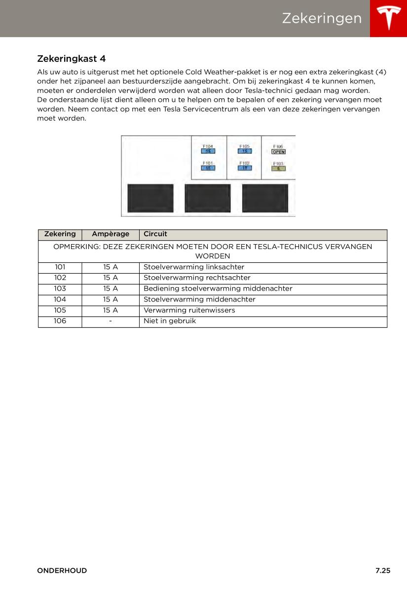 Tesla S handleiding / page 131