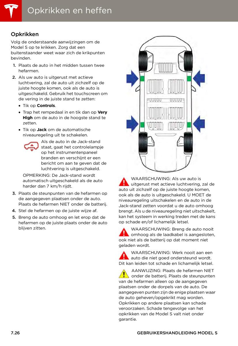 Tesla S handleiding / page 132