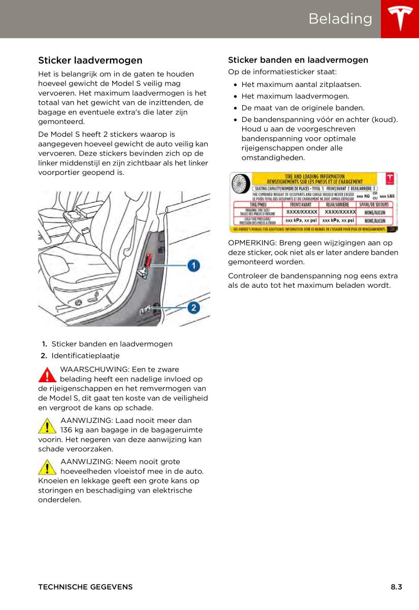 Tesla S handleiding / page 137