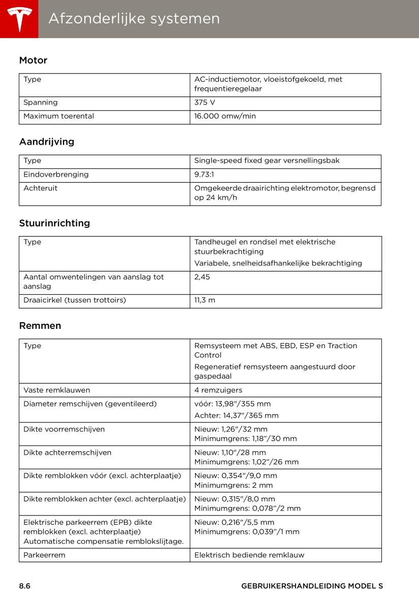 Tesla S handleiding / page 140